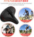 Oversized Bike Seat for Peloton Bike & Bike+, Wide Saddle Replacement for Exercise or Road Bikes