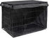 Friends Forever 30 inch Metal Dog Crate Cover, Light Blocking Protective Curtain, Machine Washable