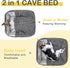 GASUR Dog Beds for Large Medium Small Dogs, Rectangle Cave Hooded Blanket Puppy Bed, Warmth and Machine Washable (20