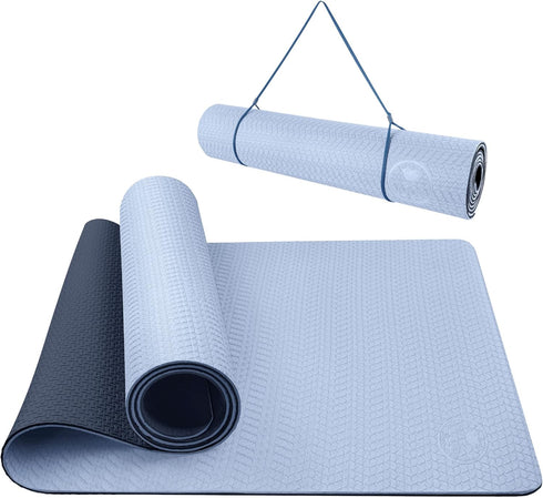 IUGA Non-Slip Yoga Mat, Eco-Friendly Thick Workout & Exercise Mat for Yoga, Pilates, and Fitness (72"x 24"x 6mm)