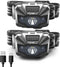 Foxelli USB-C Rechargeable LED Headlamp, Ultra-Light 2.4 oz, 180 Lumens, 5 Modes, IPX5 Waterproof