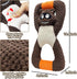 Tug of War Dog Toys, Squeaky Puppy Teething Chew Toys, Plush Durable Toys for Small Medium Large Breeds (Raccoon)