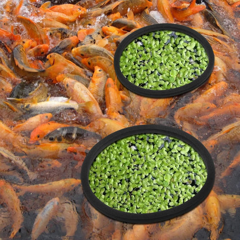Mipcase Aquarium Floating Plant Rings - 5pcs Fish Feeding Ring for Fish Tank