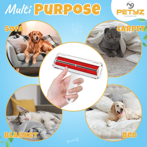 Pet Hair Remover and Reusable Lint Roller, Cat and Dog Hair Remover for Furniture, Couch, Carpet
