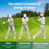 Retractable Golf Swing Training Aid – Portable Grip Trainer with Click Sound, Ideal for Right Hand Practice