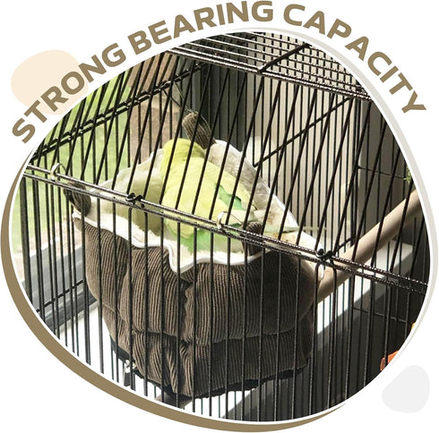 QBLEEV Bird Nest House Winter Warm Bed for Cage, Hanging Hammock Snuggle Hut Tent for Parrot Accessories