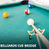 Skylety Pool Cue Snooker Stick - Retractable Billiards Cue Rest with Removable Brass Bridge Head