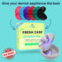 FRESH KNIGHT Retainer Case (2 Pack) with Vent Holes for Denture, Mouth Guard, Aligners - Bright Pink