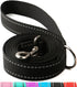 6FT Reflective Dog Leash for Large, Medium, and Small Dogs, Nylon Leash for Walking and Training, 1 inch x 6FT (Black)
