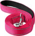 6ft Dog Leash for Small Medium Large Dogs - One-Sided Reflective Nylon with Padded Handle - Hot Pink