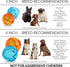 4" Our Pets Smarter Toys IQ Treat Ball - Colors Mary Vary - - for Larger Dogs