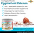 Eggshellent Calcium for Pets - 6 oz Fine Eggshell Powder Supplement for Dogs and Cats, Nourishes Muscles, Joints, and