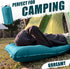 Inflatable Camping Sleeping Pad with Pillow, 4 Inch Thickness Sleeping Mat with Built-in Pump