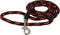 Dogs My Love 6ft Long Braided Rope Dog Leash, Red with Black, 6 Sizes (XSmall: 0.25" Diam)