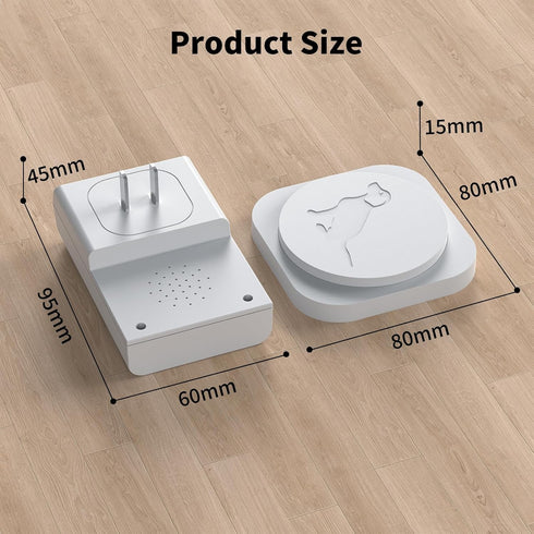 2 Pack JeaTone Dog Door Bell, Dog Bells to Go Outside, Smart Wireless Potty Training Button for Dogs, Training Dog