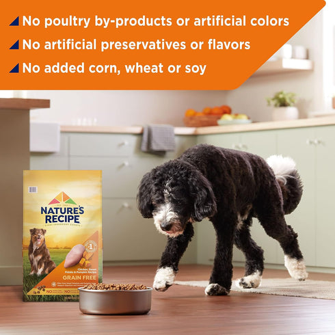 Nature's Recipe Chicken, Barley & Brown Rice Dry Dog Food, 4 lb. Bag