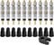 Square1 Presta Valve Core Kit, 10 Universally Compatible Presta Valve Cores, 1 Removal Tool & 10 Caps for Tubeless Bike