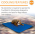 K&H Pet Products Cool Bed III Dog Cooling Mat, Cooling Dog Beds for Medium Dogs, Outdoor Dog Bed Cooling Pad, Blue