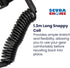 Scuba Choice Diving Black Snappy Coil Camera Lanyard Clip - 1.3m Coil with QB Buckles