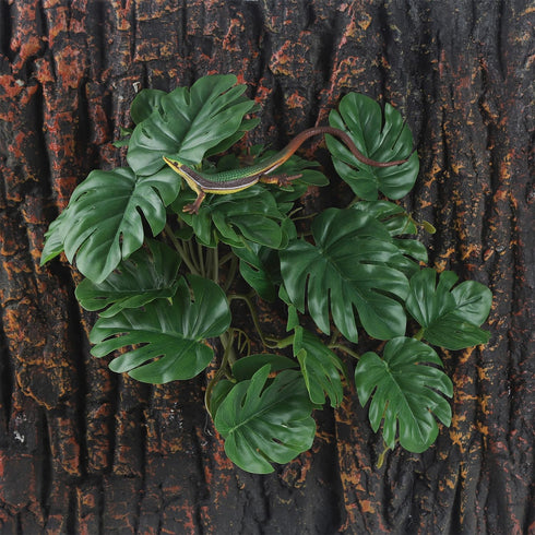 Fake Reptile Plants for Terrarium, Turtle Tank Plants with Suction Cup