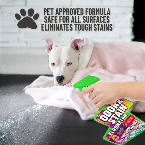 BEST Odor Eliminator, Strong Odor Stain Remover, All Purpose Cleaner, Carpet Deodorizer, Upholstery Cleaner, Glass