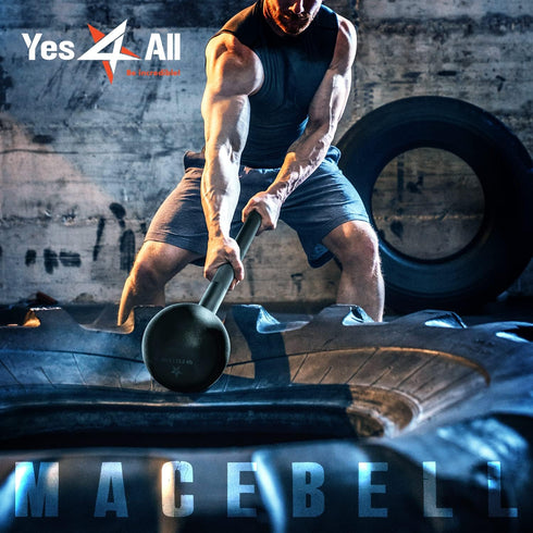 Yes4All Steel Mace Bell for Strength Training - 5 to 30lb for Full Body, Muscles, Rehabilitation, Stretching