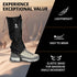 Waterproof Leg Gaiters - Lightweight Adjustable Boot Gaiters for Hiking, Hunting, Climbing