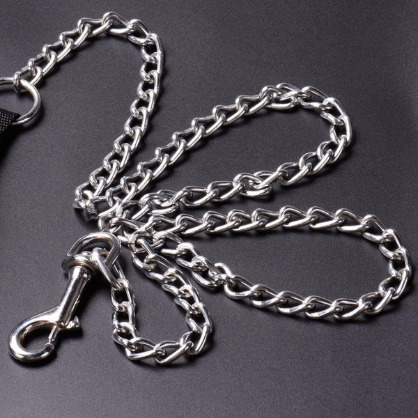CtopoGo Heavy Duty Dog Leash - Metal Dog Chain with Padded Handle for Large & Medium Dogs (6 ft. x 3.0 mm)