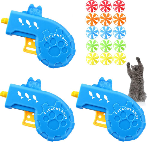 Sumind 18 Pieces Interactive Cat Fetch Tracking Toys With 5 Colors Flying