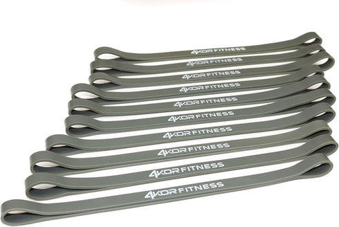 Resistance Loop Band Set by 4KOR Fitness, Perfect for Booty Building, CrossFit, Yoga, and Physical Therapy