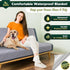 Paw Buddies Waterproof Blanket, Queen Size Intimacy Blanket for Adults, Ultra-Soft Noiseless Mattress Protector