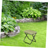 GALPADA Mini Folding Outdoor Stool Lightweight Portable Chair with Carbon Steel Frame and Oxford Fabric Dual-Purpose