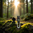 Tnyvm Black Carabiner Key Chain Compass Thermometer Metal Camping Outdoor Gadgets Hiking Survival to Multifunctional