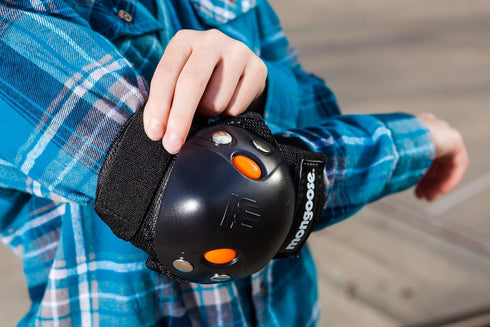 Mongoose Kids BMX Bike Gel Knee and Elbow Pad Set, Multi-Sport Protective Gear for Boys and Girls Age 8 and Up