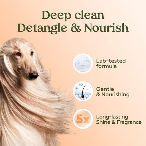 Pawfume Dog Shampoo and Conditioner, Hypoallergenic Dog Shampoo for Smelly Dogs, Probiotic Pet Shampoo