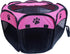 Portable Pet Playpen - Foldable Dog Playpen for Dogs, Cats, and Rabbits, Indoor Outdoor Use (S, Rosered)
