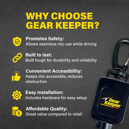Gear Keeper Scuba Diving Console Retractor - RT4 & RT3 Series, Strong & Durable Diving Equipment