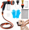 MALLMALL6 Dog Washing Hose Attachment with Pet Grooming Glove & 2 Soap