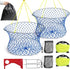 Synceduo Crab Ring Trap Collapsible Fishing Hoop Net Pots for Crabbing Bait Traps