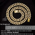 Cuban Link Dog Collar, Gold Silver Color Metal Chain Collar for Dogs Cats, 22 Inch, Gold