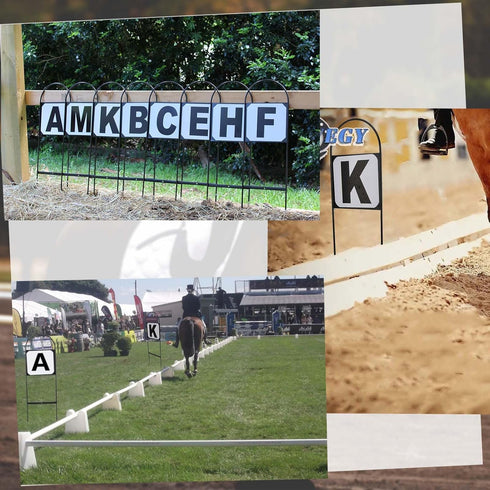 Dressage Letters Arena Markers,Metal Dressage Arena Letters Dressage Equipment for Equestrian Athletes and Events