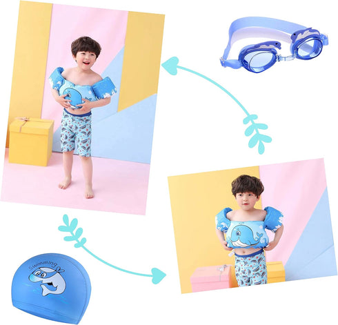 Puddle Swim Jumper for Girls & Boys 22 to 66 Pounds - Swim Vest, Floaties, Paddle Pal for Kids