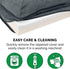 Furhaven Memory Foam Dog Bed for Medium/Small Dogs, Removable Bolsters & Washable Cover, Stone Gray, Medium