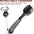 Brush(Grey(1 CHAMPKEY PRO Retractable Golf Club Brush - Oversized Brush Head with Soft Rubber Hand Grip & Retractable