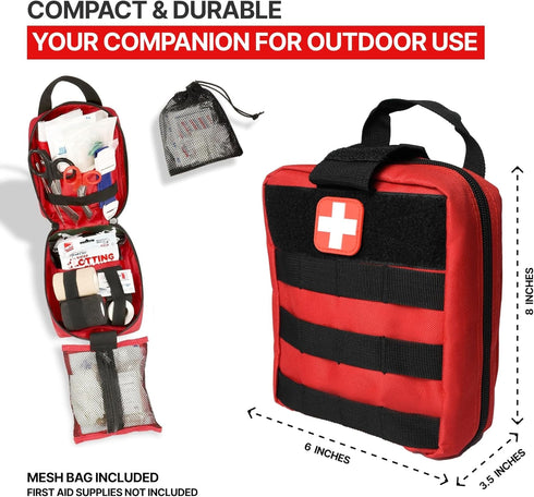 Compact MOLLE Rip Away EMT First Aid Pouch - Medical Storage Solution