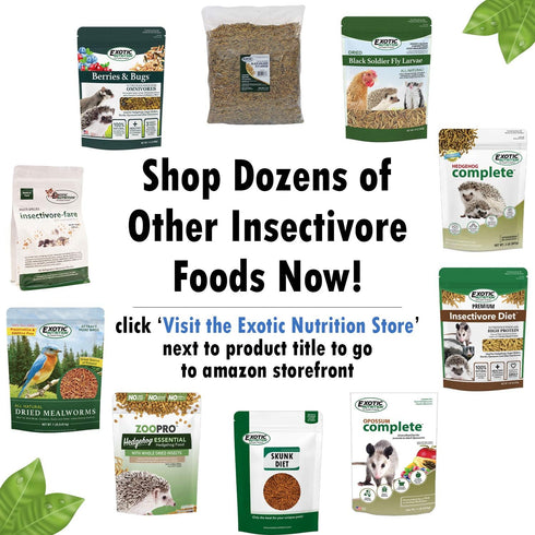 Exotic Nutrition Hedgehog Essential Chicken Kibble with Mealworms, 1.75 Pound