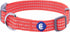 Blueberry Pet Essentials Matching Small Dog Collar - Adjustable Classic Solid Color Nylon Reflective Fiery Red Collar