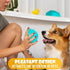 2Pcs Dog Bath Brush Scrubber with Soap Dispenser - Pet Shampoo Brush for Dogs & Cats Bath (Blue)