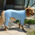 Lovelonglong Four Feet Dog Lightweight Pajamas, Pure Cotton Dog Jumpsuits for Large Medium Small Dogs Lightblue