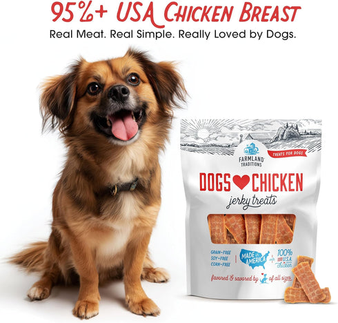 Farmland 3 lb. Traditions Filler Free Dogs Love Chicken Premium Jerky Treats for Dogs, Bag
